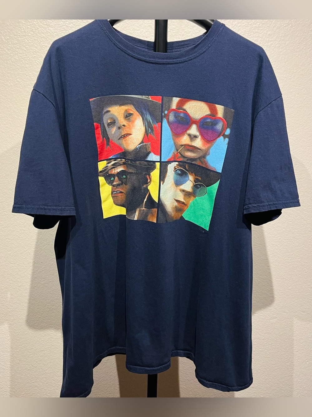 Gorillaz ‘Humanz’ Navy Blue Graphic Tee - Size XL (Men’s)